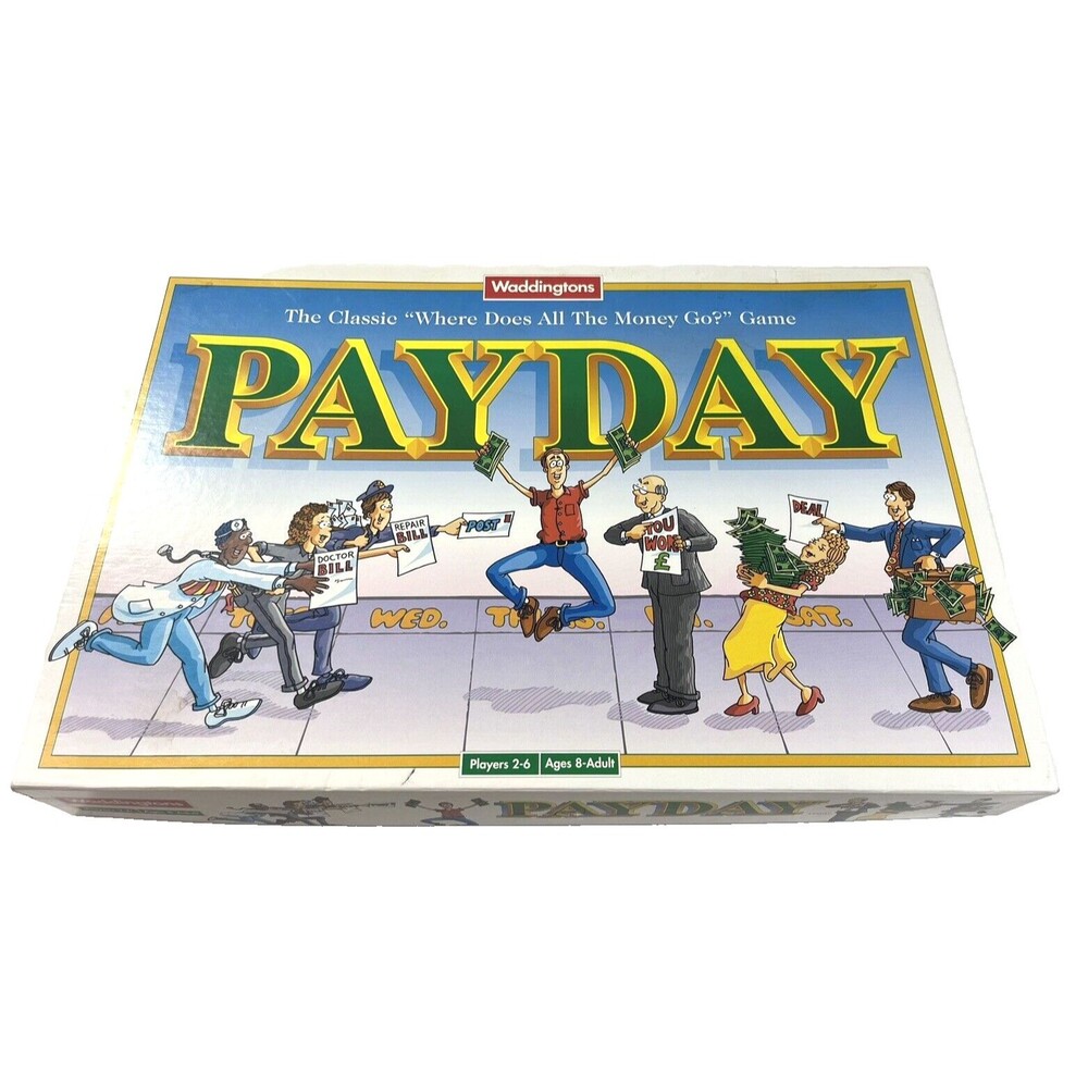 Payday Finance Board Game Vintage 1994 Waddington's Hasbro Complete